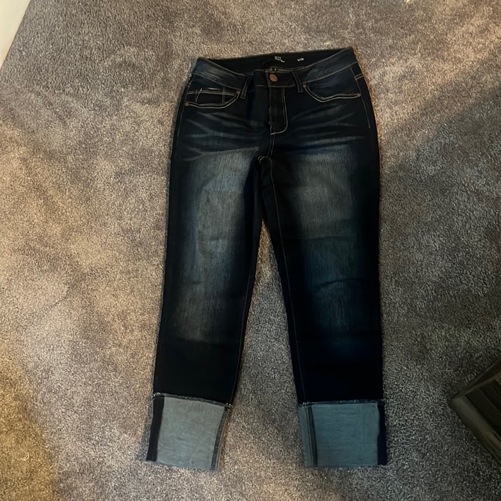 1822 Denim Dark Wash Taylor Cuffed Jean size 8